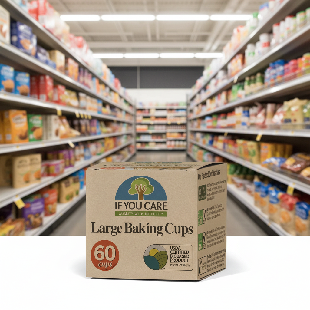 If You Care FSC Cert Unbleached Large Baking Cups - 1pc