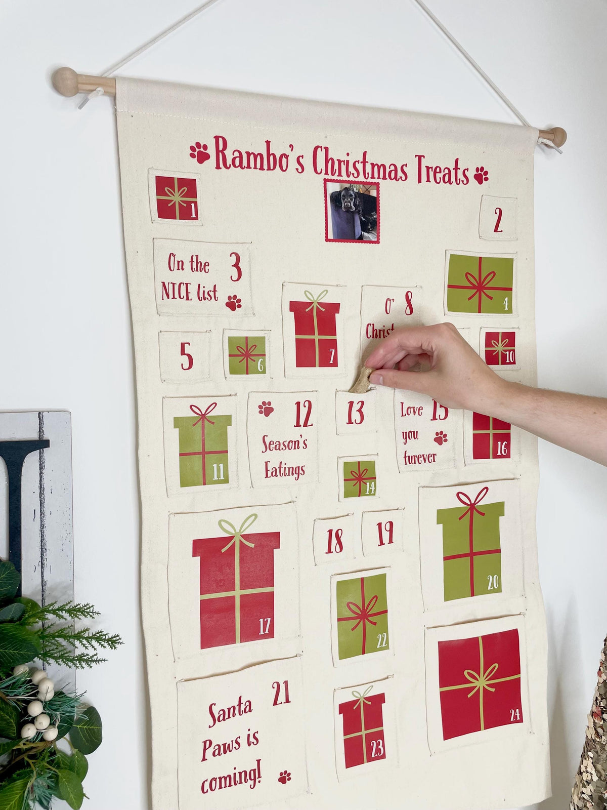 Personalised pet advent calendar - Custom dog advent calendar