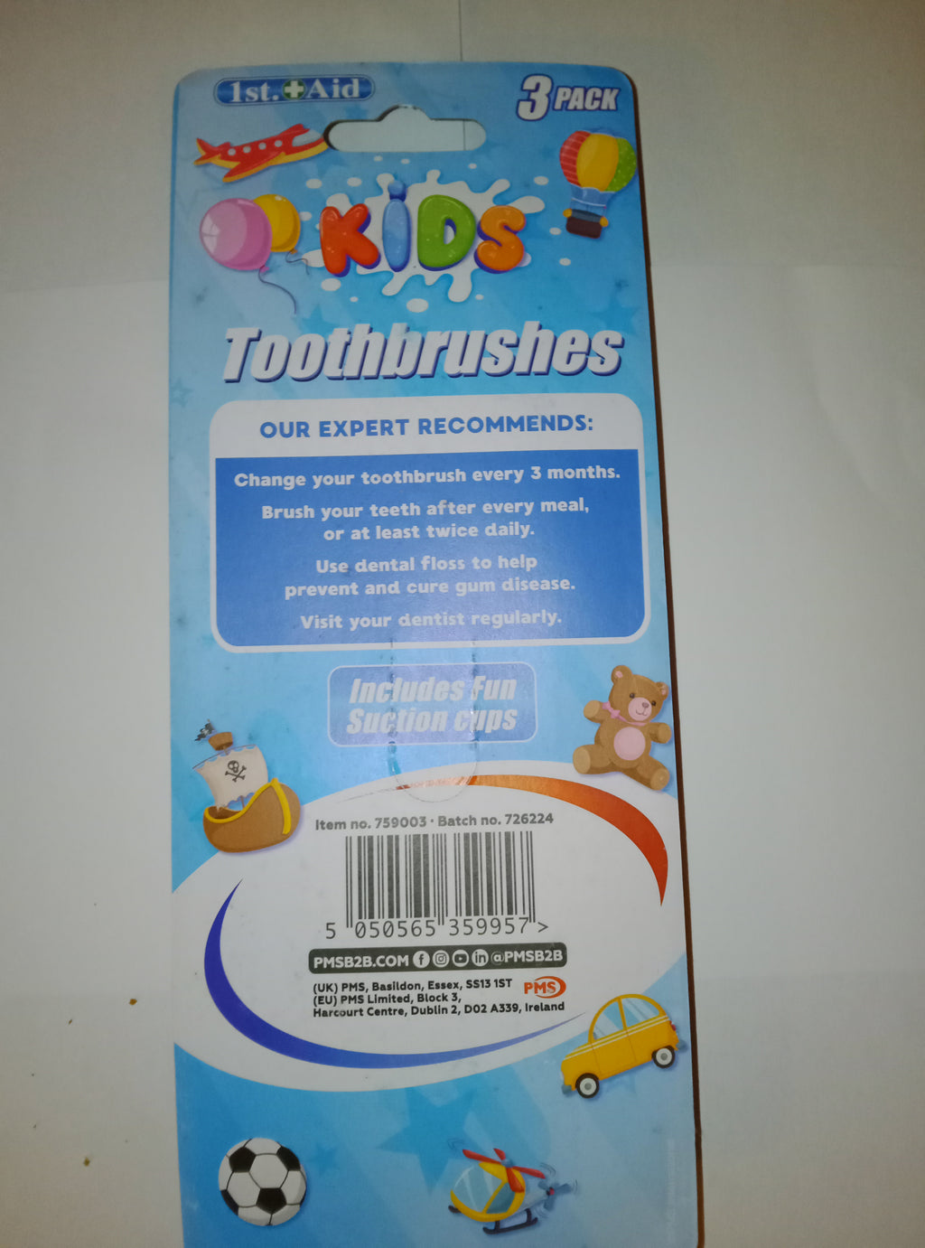Fun chilldrens toothbrushes with faces