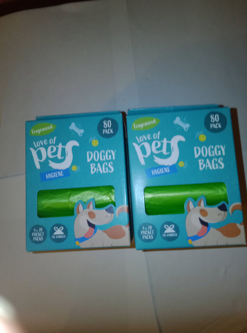Doggy bags made from 30% recycled material
