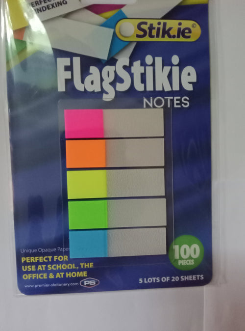 Pack of colourful stickie notes 