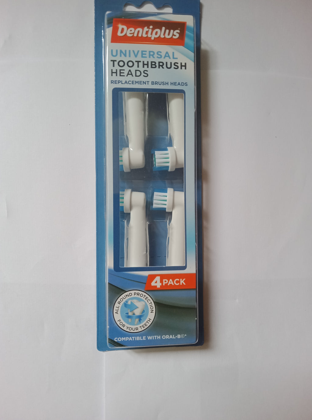 Universal replacement toothbrush heads compatible with Oral B